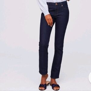 Loft Modern Straight Leg Dark Wash Jeans Pants